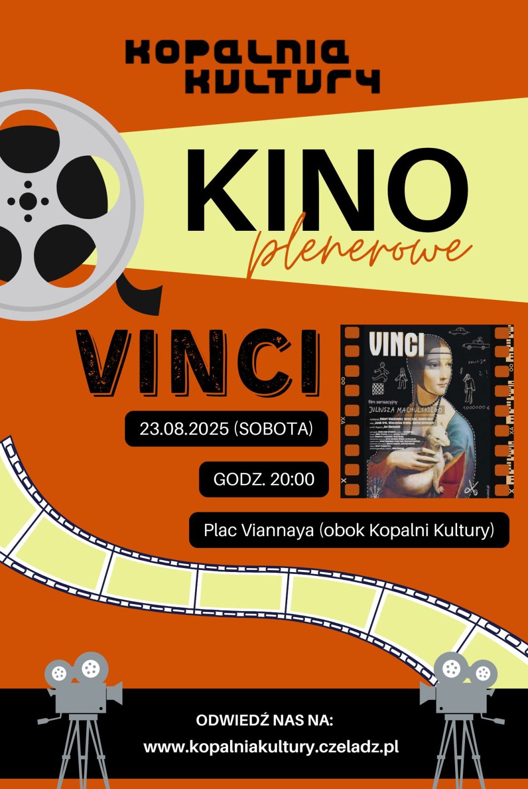 Kino plenerowe w Czeladzi - film „VINCI”